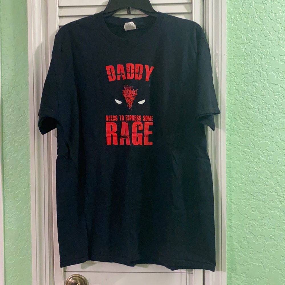 Fruit of The Loom Deadpool Daddy Needs to Express Some Rage Men’s Graphic Tee L